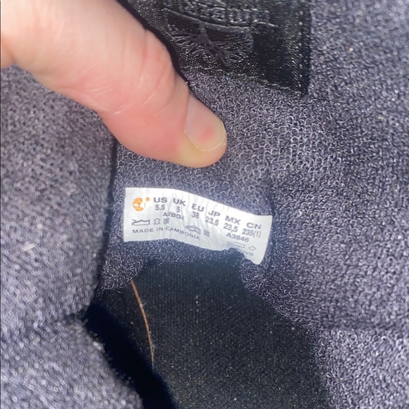 Timberland Black Youth 5.5/ Ladies Boots - Picture 2 of 4